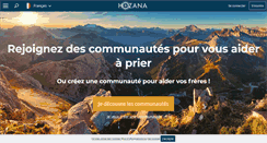 Desktop Screenshot of hozana.org