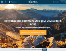 Tablet Screenshot of hozana.org